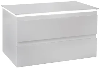 Тумба под раковину Jacob Delafon Madeleine EB2083-J5 со столешницей и подсветкой 80 см белый блестящий